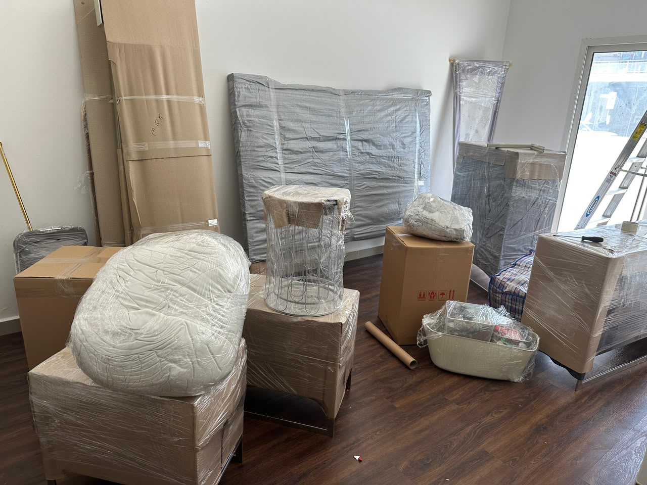 Movers carrying a sofa